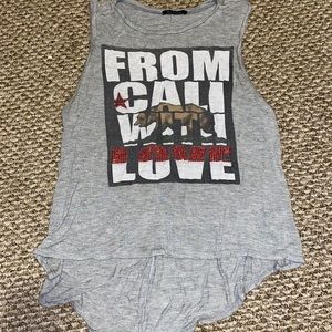 Love Cali Bear Muscle Tank